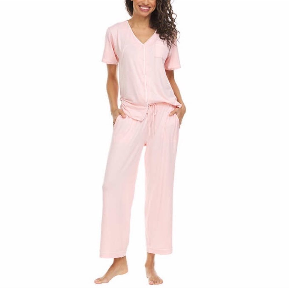 Flora Nikrooz Ladies' Button Front 2-piece PJ Set - Picture 5 of 7